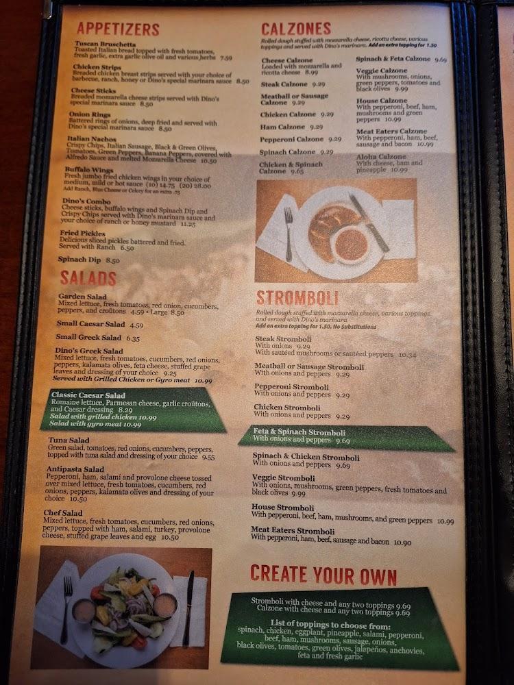 Dino's Italian Restaurant & Lounge Menu image 4